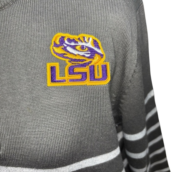 Gameday Couture Women's M Medium 1/4 Zip Knit Sweater LSU Louisiana State - Picture 4 of 8